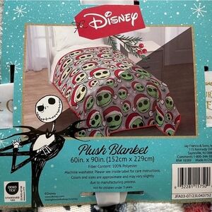 Disney Plush The Nightmare Before Christmas Holiday Blanket
